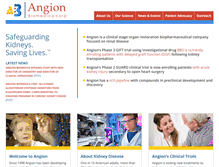 Tablet Screenshot of angion.com